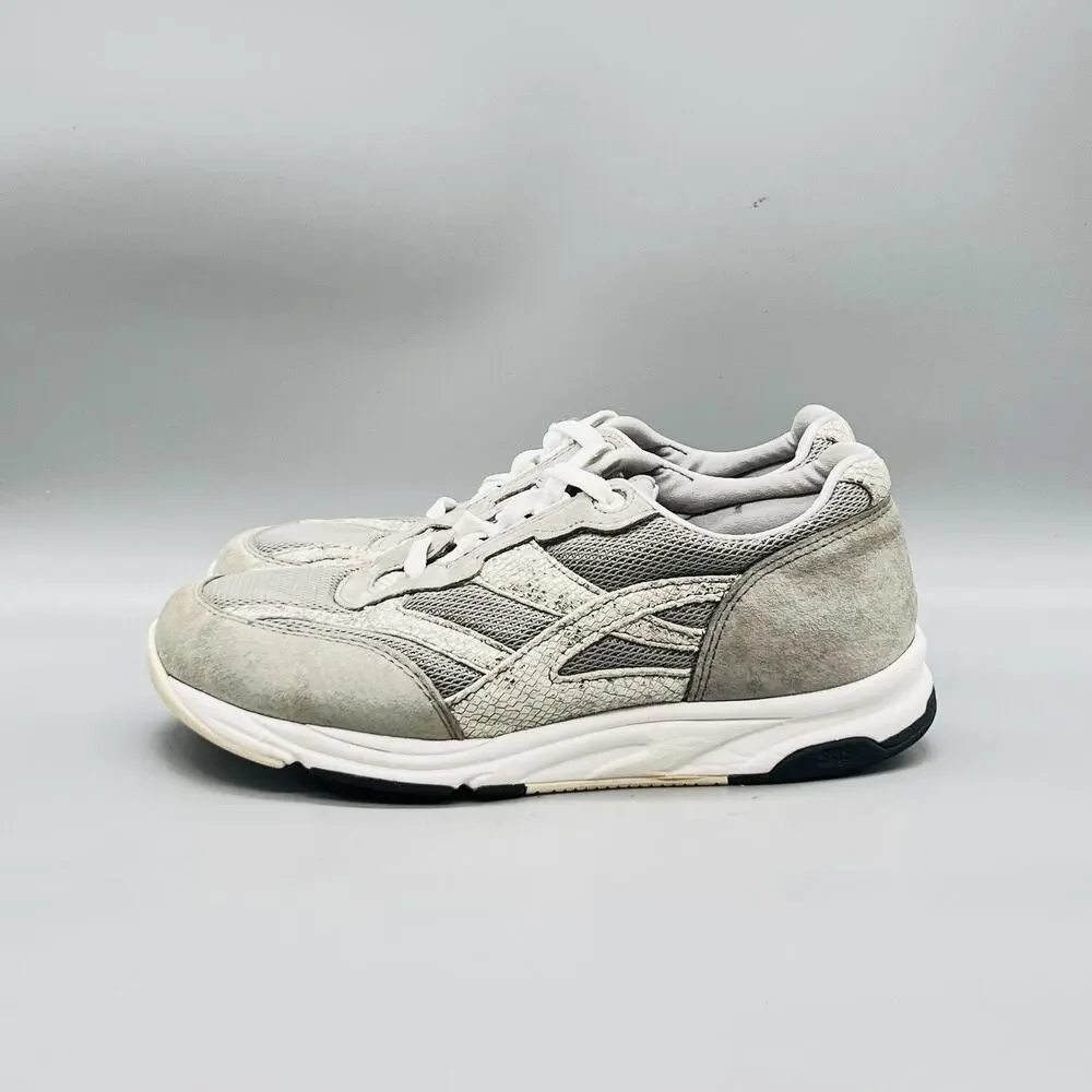 SAS Shoes Womens 8 Gray Suede Tripad Comfort Lace Up Walking Sneakers Casual